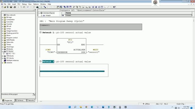 PLC S7-300 Analog Input connect with RTD, Pt-100 full tutorial (LAD Language) смотреть онлайн