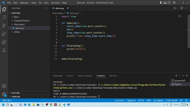 OOPS in Pytohn Part 3 | Decorators in Python смотреть онлайн
