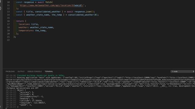 React Native GPS Location Detection for Weather App смотреть онлайн