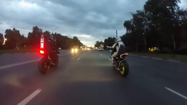 Вечерние покатушки на Honda CBR 600RR смотреть онлайн