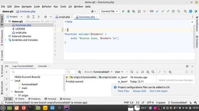 GitHub y PHPStorm Parte1 - operativa básica de trabajo смотреть онлайн