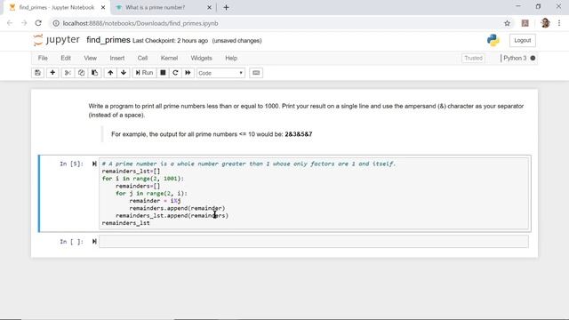 Finding Primes using Python смотреть онлайн