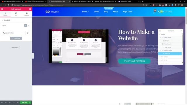 How To Change Footer And Header In Elementor смотреть онлайн