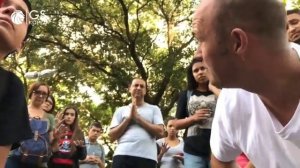 Демон вышел и Святой Дух мощно сошел на улице в Бразилии. Последняя Реформация Торбен Сондергаард