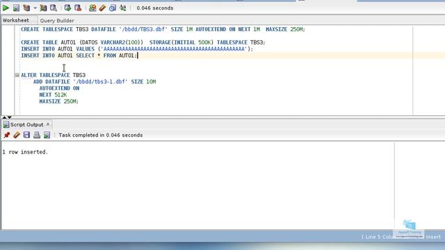 44-Curso de Administración de Oracle 19c: Autoextender Ficheros de Tablespaces смотреть онлайн