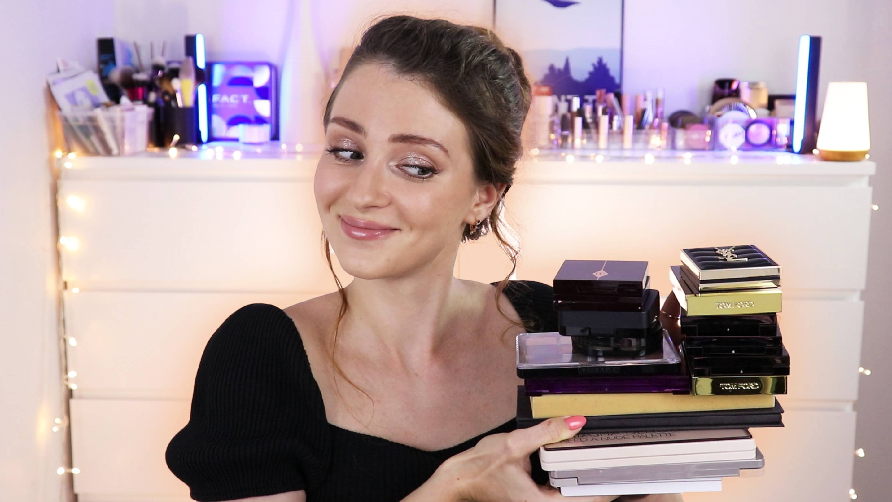 НЮДОВЫЕ ПАЛЕТКИ ТЕНЕЙ ДЛЯ ЕЖЕДНЕВНОГО МАКИЯЖА | Моя коллекция палеток теней | Базовые палетки смотреть онлайн