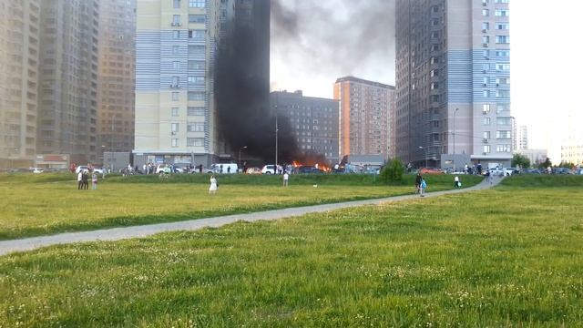 Пожар в Южном Бутово 31.05.2016. смотреть онлайн