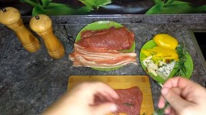 Говяжьи рулетики с начинкой на мангале.