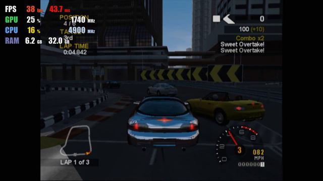 XEMU 0.4.0 | Project Gotham Racing 2 HD | Xbox Emulator Gameplay смотреть онлайн