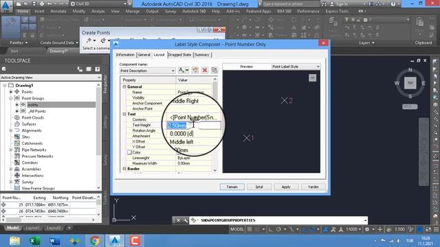 #Civil 3d# polyline ile noktaları oto birleştirme (How to connect points with polyline in Civil 3d смотреть онлайн