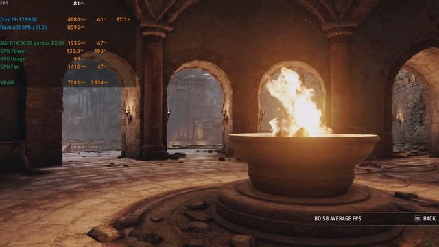 ? MSI GeForce RTX 3050 Ventus 2X OC [Desktop] - For Honor gameplay benchmarks смотреть онлайн