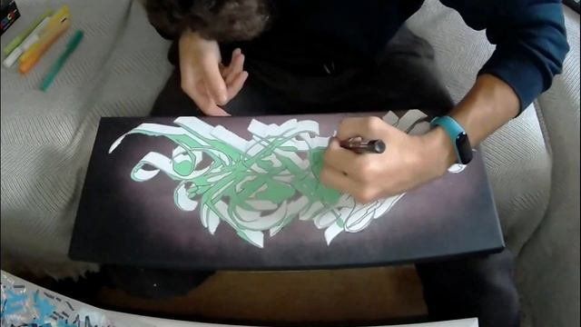 How To Paint WILDSTYLE GRAFFITI CANVAS | Joviman2405 | смотреть онлайн