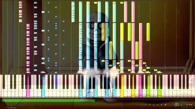 언더테일-UNDERTALE "더 이상 게으름뱅이가 아니다(Not A Slacker Anymore)" [MIDI] (synthesia) смотреть онлайн