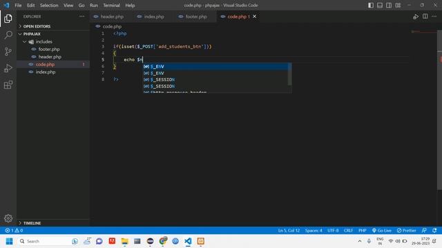 PHP AJAX CRUD-1 : How Insert/Store data into Databasd using AJAX In PHP смотреть онлайн