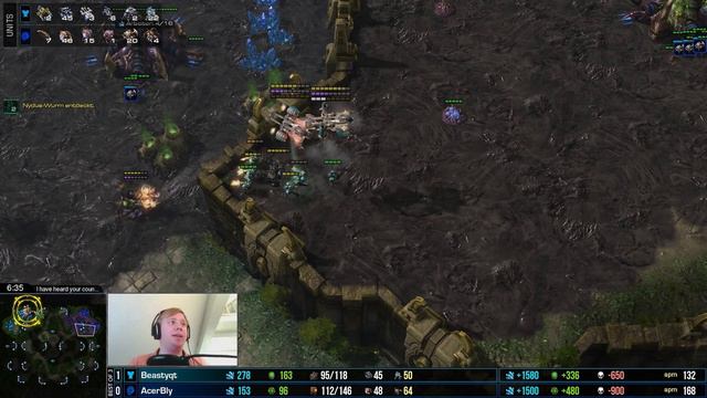 Der blutende Wurm - Beastyqt vs Bly - Starcraft 2: Legacy of the Void Beta Replaycast #03 смотреть онлайн