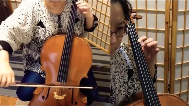 Suzuki Cello J. S. Bach Allegro Moderato (slow with metronome) スズキ チェロ バッハ アレグロ・モデラート ゆっくり練習 смотреть онлайн