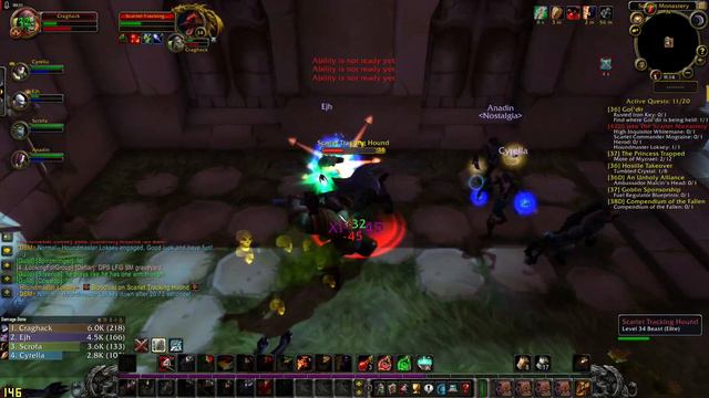 WoW Classic Scarlet Monastery Quests--Boss fights for all wings--Full Guide смотреть онлайн