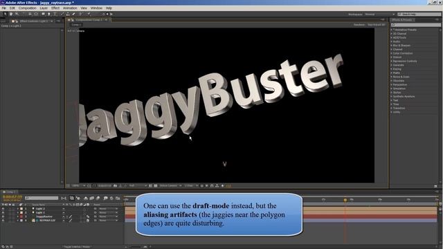 After Effects CS6 and Antialiasing Plug-in JaggyBuster смотреть онлайн