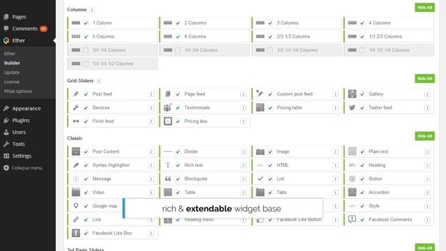 Ether Content Builder for WordPress смотреть онлайн