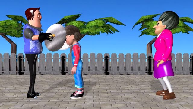 Scary Teacher 3D Miss T vs Nick and Tani Who Faster Jump Bamboo Stick Squid Game Challenge Dancing смотреть онлайн