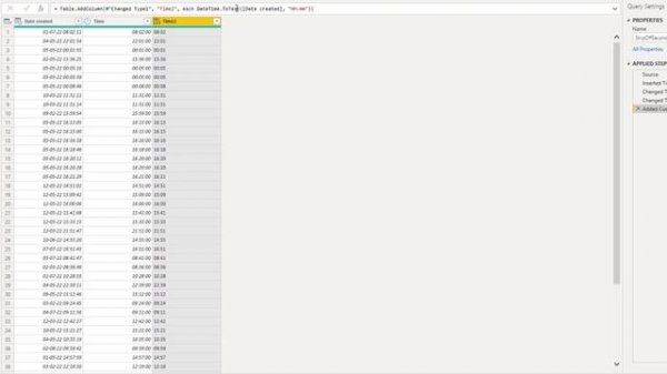 How To Strip Off Seconds From A DateTime Value In Power Query