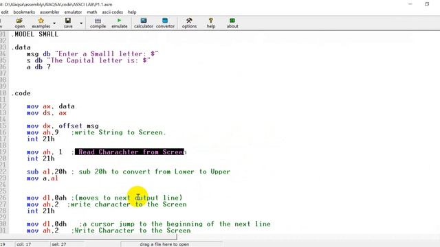LAB0111 ASCII смотреть онлайн