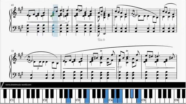 Chopin - Mazurka in A minor Op. 17 No. 4 - Frédéric François Chopin (Sheets Tutorial Piano score смотреть онлайн