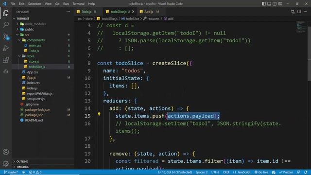 Redux demonstration in Todo list App with fully management of state using local storage смотреть онлайн