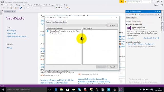How to Connect with Team Foundation Server(TFS) using Visual Studio смотреть онлайн