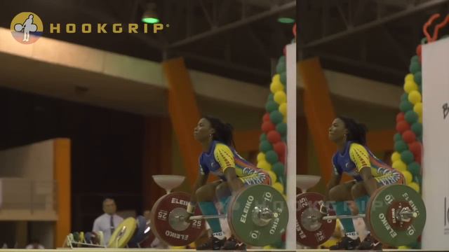 Yenny Alvarez (58, Colombia) - 90kg/95kg Snatches смотреть онлайн
