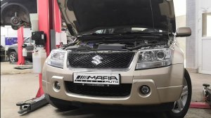 Ремонт Suzuki Grand Vitara / Escudo. Снятие бампера, замена насоса омывателя Сузуки Гранд Витара.