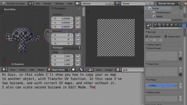 Blender Tips - Transfer UV Maps смотреть онлайн