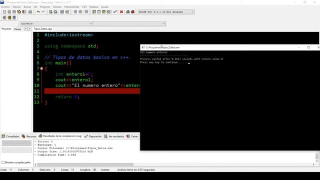 Curso Básico C++: Tipos de Datos int - float - char смотреть онлайн