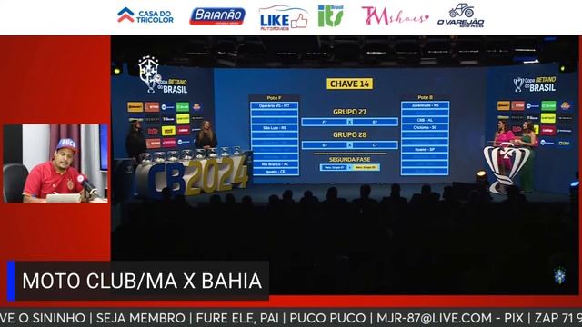 SORTEIO DA COPA DO BRASIL - PRIMEIRA FASE | BAHIA X QUEM? смотреть онлайн