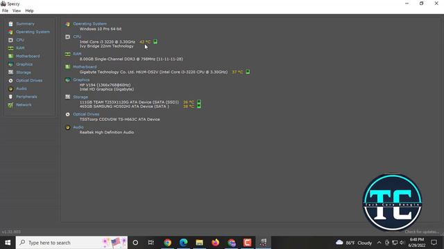 How to check computer or laptop processor temperature ,hard disk ,SSD ,motherboard temperature смотреть онлайн