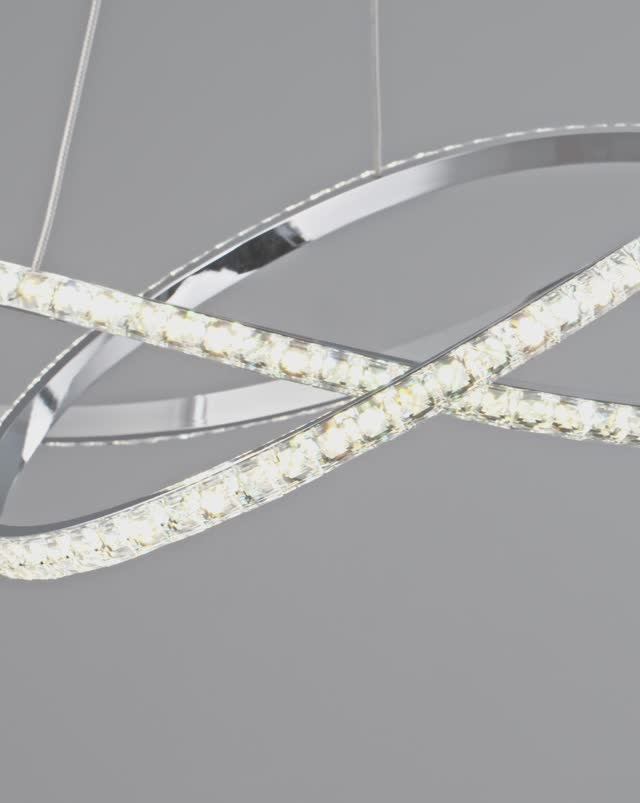 Светодиодная подвесная люстра с пультом Moderli V2787-PL Ello смотреть онлайн