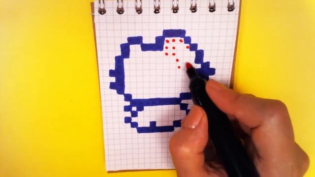 МОИ РИСУНКИ ПО КЛЕТОЧКАМ - КОШЕЧКА - КОШКА -|Pixel Art Простые рисунки животные смотреть онлайн