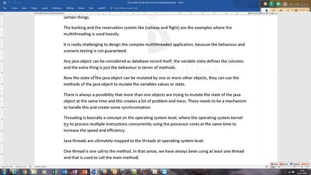 hadoop dev: part 27 introduction to java for hadoop introduction to the multithreading concepts смотреть онлайн
