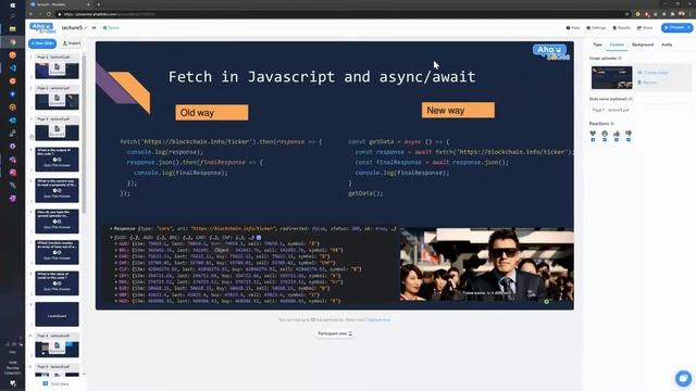 Javascript FullStack lecture 5 - APIs and HTTP requests смотреть онлайн