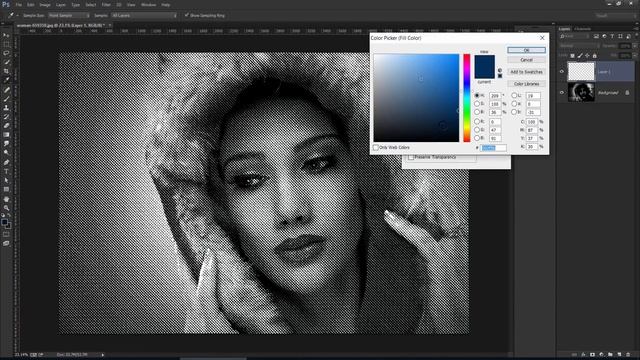 Photoshop Tutorila - How to Create Halftones Lines смотреть онлайн