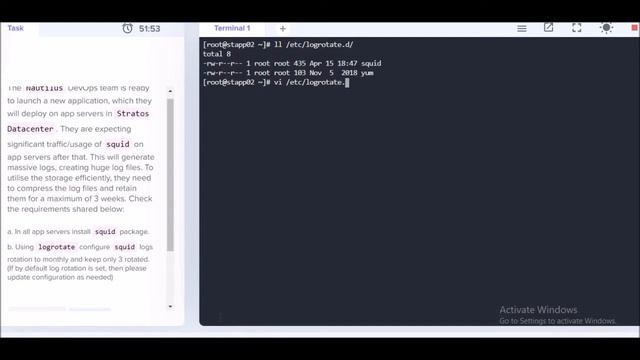 Linux LogRotate | kodekloud tasks | linux logrotate | linux | unix смотреть онлайн