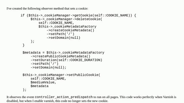Set cookie not working with varnish смотреть онлайн