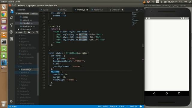 React-native tutorial #18 tab navigation tutorial смотреть онлайн