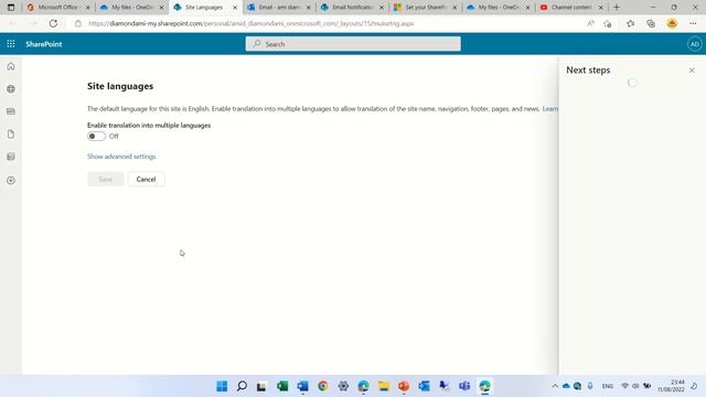 OneDrive Notification and Setting смотреть онлайн