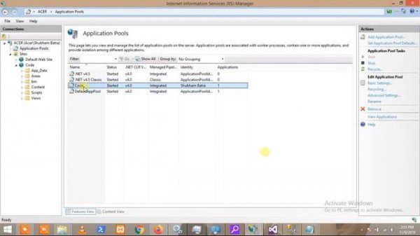 How to set Date and time format in IIS Manager