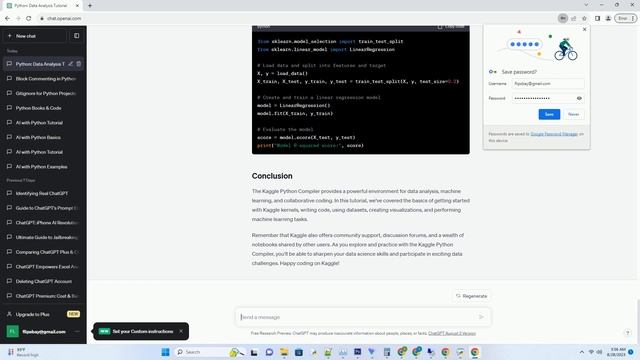 kaggle python compiler смотреть онлайн