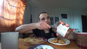 МУКБАНГАСМР ОЛАДЬИБЛИНЫСМЕТАНАNutella АРАХИСОВАЯ ПАСТА ОБЖОРДЕСЕРТ EATINGASMRMukbang#178