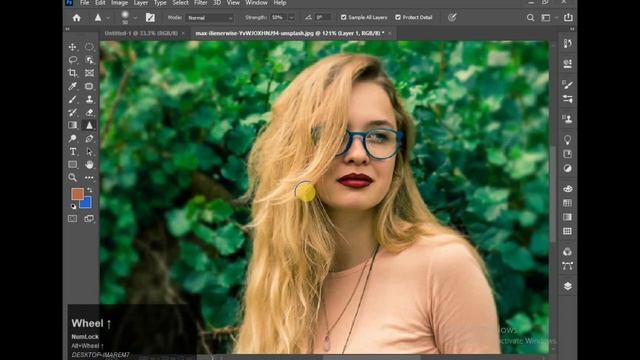 Blur tool photoshop - smudge tool - how to use sharpen tool in photoshop - Class 10 смотреть онлайн