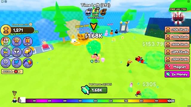 ROBLOX CHOP AND FROSTY COMPLETE MONEY RACE CLICKER смотреть онлайн