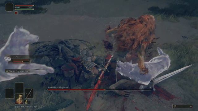 ELDEN RING (Leonine Misbegotten Boss Battle) Grafted Blade Greatsword смотреть онлайн